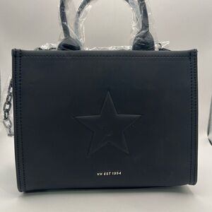 Vintage Havana Black Star Embossed Satchel